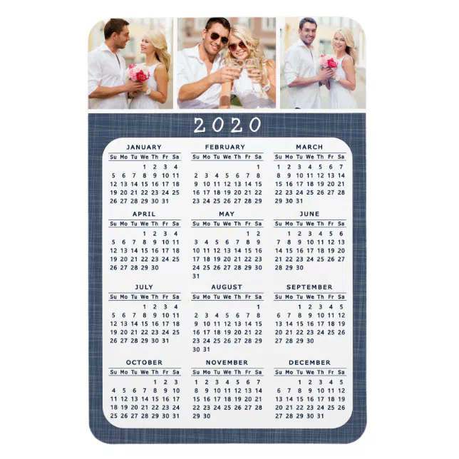 Custom Photo 2020 Magnetic Fridge Calendar Magnet | Zazzle custom-photo-2020-magnetic-fridge-calendar-magnet-zazzle