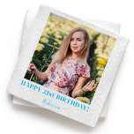 Custom Photo 21st 30th 40th 50th 60 Birthday Party Napkins<br><div class="desc">Custom Photo 21st 30th 40th 50th 60 Birthday Party Napkins</div>