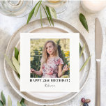 Custom Photo 21st 30th 40th 50th 60 Birthday Party Napkins<br><div class="desc">Custom Photo 21st 30th 40th 50th 60 Birthday Party Napkins</div>