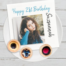 Custom Photo 21st Happy Birthday Party Template
