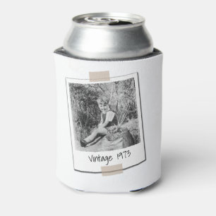 Custom Photo 30th 40th 50th Birthday Party Favor Can Cooler
