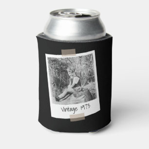Custom Photo 30th 40th 50th Birthday Party Favor Can Cooler