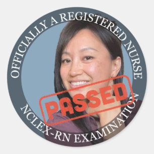 custom photo 3 inch large nurse Sticker