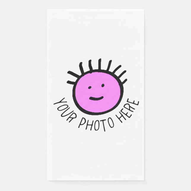 Custom Photo 50 PAPER GUEST TOWELS Blank Template (Front)