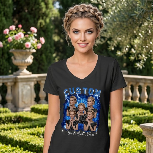 Custom Photo 90's Bootleg Rap T-Shirt (Creator Uploaded)