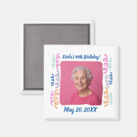 Custom Photo 90th Birthday Streamers Keepsake