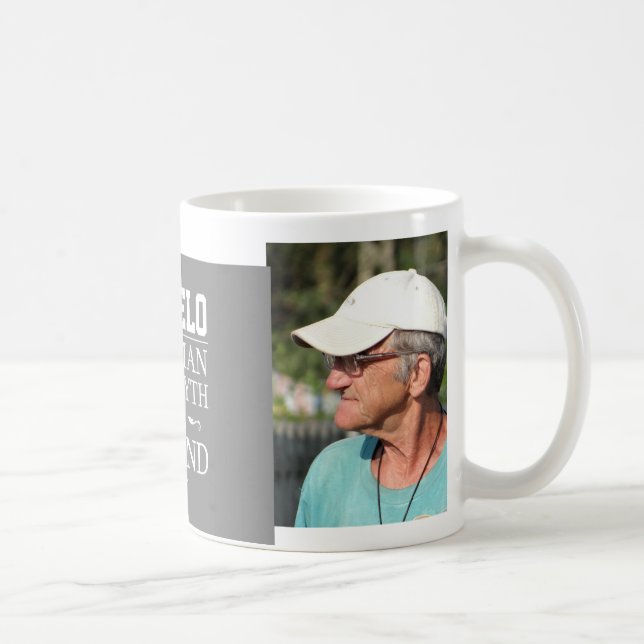 Custom Photo Abuelo The Legend Coffee Mug (Right)