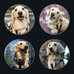 Custom Photo Acrylic Coaster Set<br><div class="desc">Custom photo coasters. Personalize by replacing the sample photos with pictures of your choice.</div>