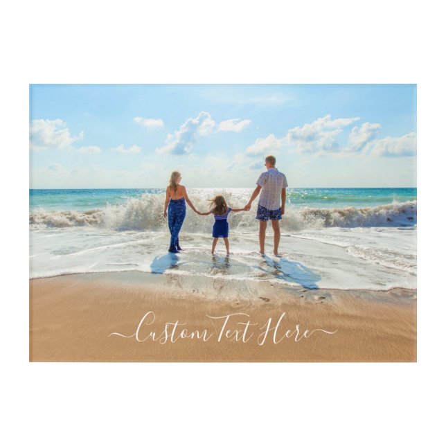 Custom Photo Acrylic Print Your Photos and Text (Front)
