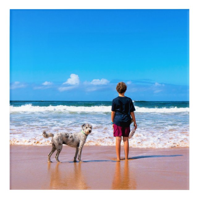 Custom Photo Acrylic Print Your Photos with Pets (Front)