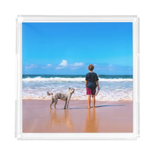 Custom Photo Acrylic Tray Your Pet Photos (Front)