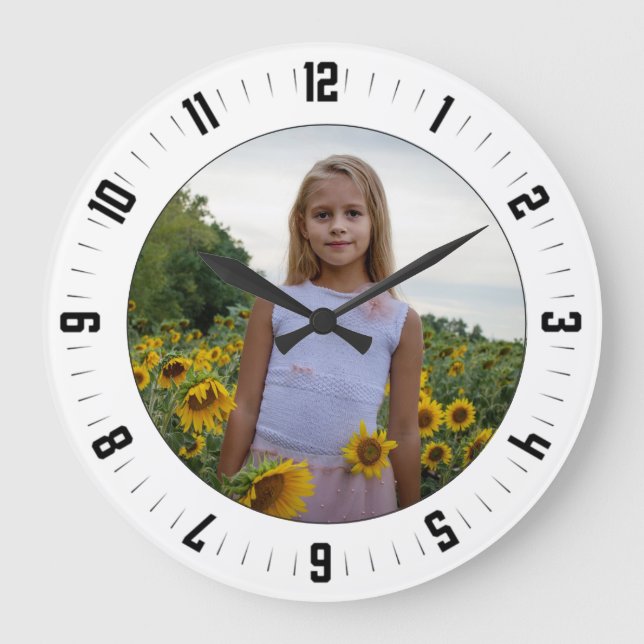 Custom Photo Acrylic Wall Clock (Front)