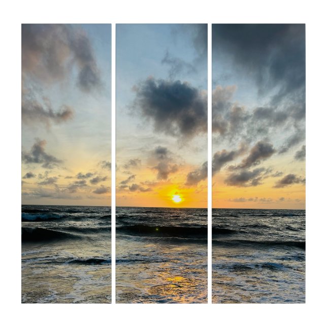 Custom Photo Add Your Own Photo anniversary gift Triptych (Front)