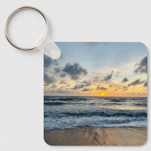 Custom Photo Add Your Own Photo gift for her him Keychain (Front)
