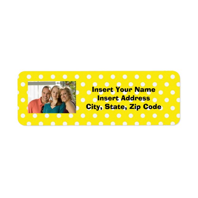 Custom Photo Address Label (Front)