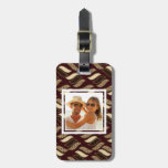 Custom Photo African cheetah skin pattern Luggage Tag