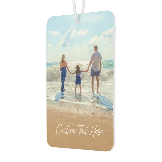 Custom Photo Air Freshener Your Fhotos and Text (Left)