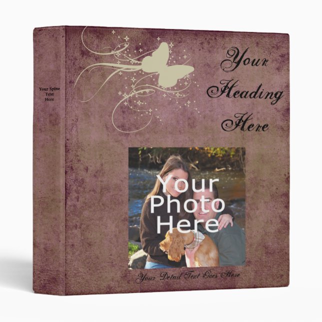 Custom Photo Album Binder (Front/Spine)