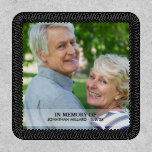 Custom Photo and 2 Lines Custom Text In Memory of Patch<br><div class="desc">Add your photo and 2 lines of custom text to create a one-of-a-kind patch.  Easily change the border color. Wonderful for a memorial patch - iron onto hats,  shirts,  jackets and more.</div>