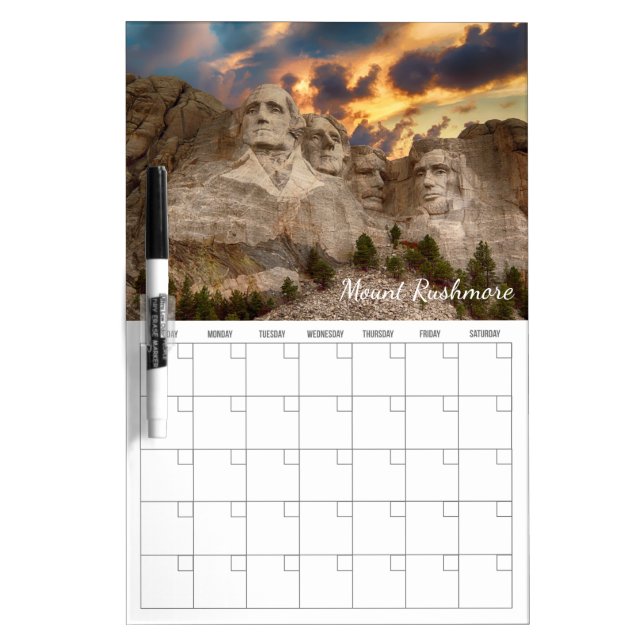 Custom Photo and Caption Dry Erase Calendar Dry Erase Board (Front)