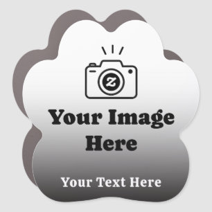 Custom Photo and Custom Message Car Magnet