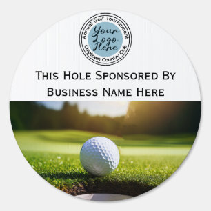 Custom Photo and Logo Golf Tournament Hole Sponsor Sign