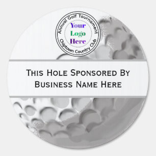 Custom Photo and Logo Golf Tournament Hole Sponsor Sign