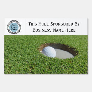 Custom Photo and Logo Golf Tournament Hole Sponsor Sign