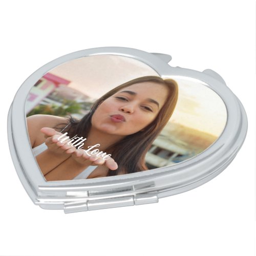Custom Photo and Message Compact Mirror