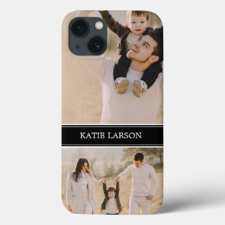 Custom Photo and Monogram Personalized iPhone 13 Case