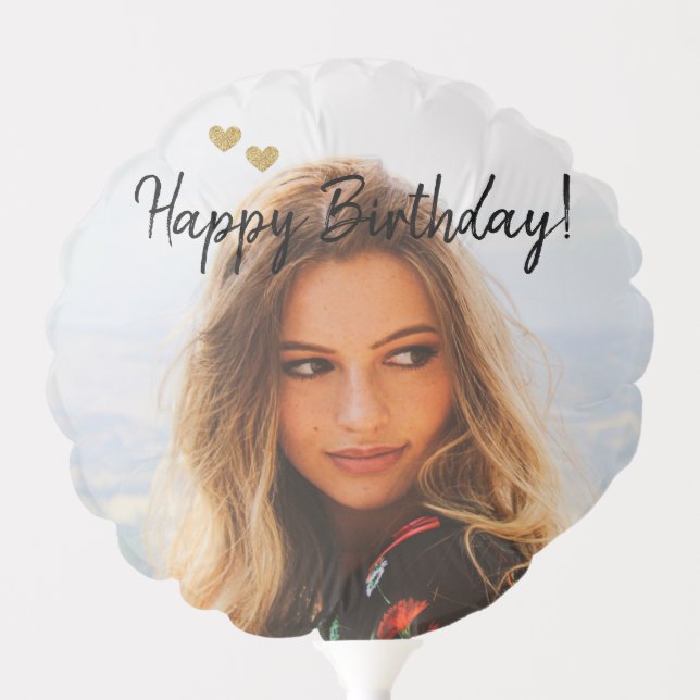 Custom Photo and Name Birthday Balloon (Front)