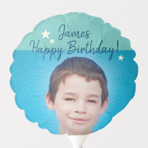 Custom Photo and Name Birthday Balloon