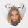 Custom Photo and Name Birthday Heart Balloon