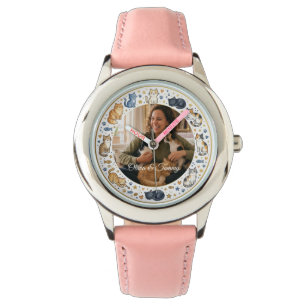 Custom Photo and Name Cat Mom  Watch