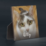 Custom Photo And Name Frameless Easel Back Plaque<br><div class="desc">Upload a photo, add a name, and easily create your personalized photo plaque. You can TRANSFER this DESIGN on other Zazzle products and adjust it to fit most of the Zazzle items. You can also click the CUSTOMIZE button to add, delete or change details like background color, text, font, or...</div>