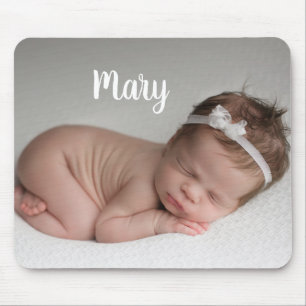 Custom photo and name mouse pad personalized