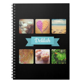 Custom Photo And Name Notebook by ECRyan at Zazzle