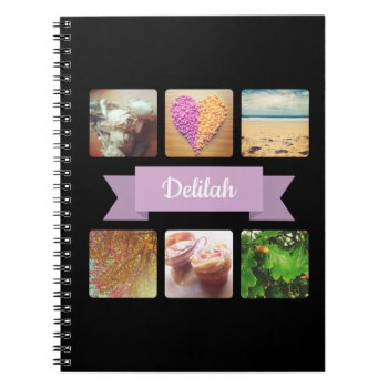 Custom Photo And Name Notebook by ECRyan at Zazzle