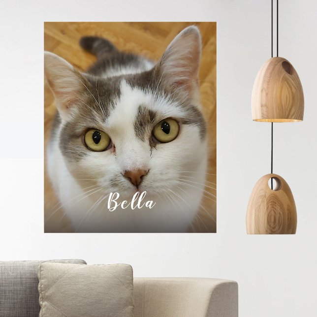 Custom Photo And Name On Canvas Wall Art Print (Creator Uploaded)