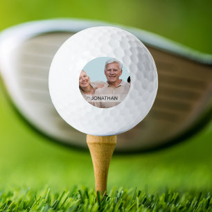 Custom Photo and Name or Monogram Personalized Golf Balls