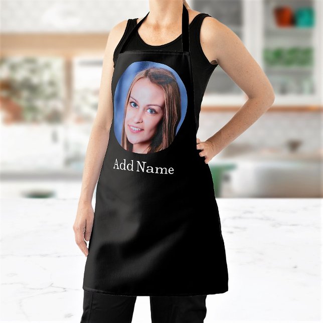 Custom Photo and Name Personalized Adult Apron (Creator Uploaded)