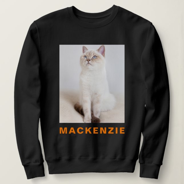 Custom Photo and Name Personalized Funny Sweatshirt (Design Front)