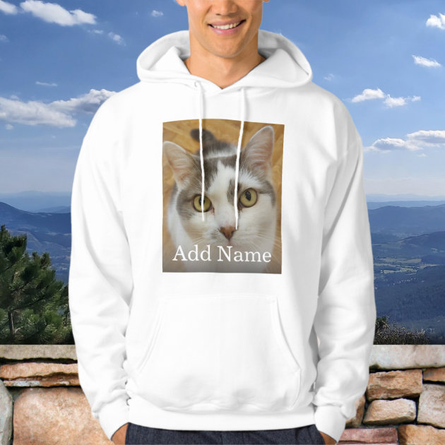 Custom Photo and Name Personalized Hoodie Zazzle