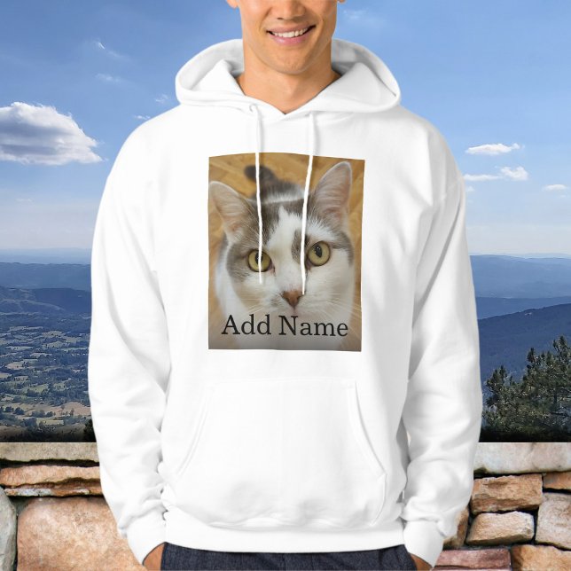 Custom Photo and Name Personalized Hoodie (Creator Uploaded)