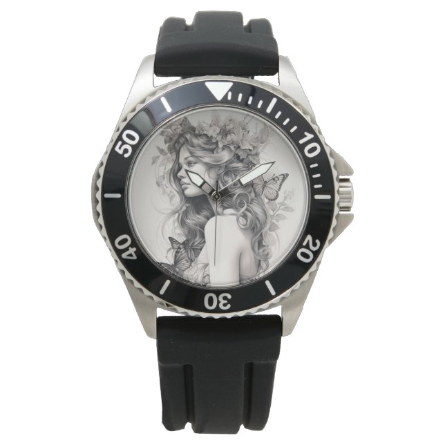 Custom Photo and Name Personalized Hoodie Watch (Front)