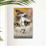 Custom Photo And Name Personalized Light Switch Cover<br><div class="desc">Upload a photo, add a name, and easily create your personalized light switch cover. Click CUSTOMIZE to change the text color. You can TRANSFER this DESIGN on other Zazzle products and adjust it to fit most of the Zazzle items. Standard Studio designs are made in high-resolution vector graphics for a...</div>