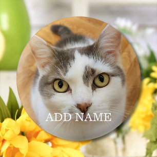 Custom Photo And Name Personalized Pinback Button