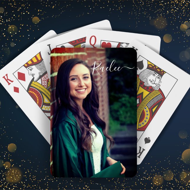 Custom Photo and Name Personalized Poker Cards (Custom Photo and Name Personalized Playing Cards - Add Name and Favorite Photo!)