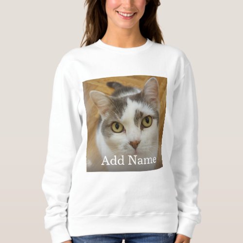 Custom Photo and Name Personalized Sweatshirt