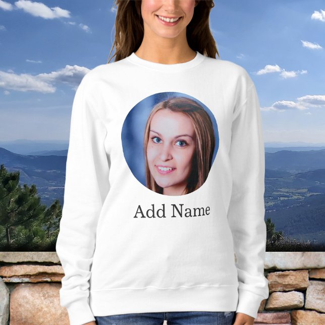 Custom Photo and Name Personalized Sweatshirt (Creator Uploaded)